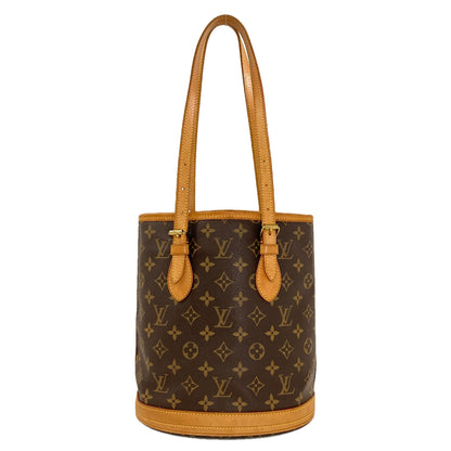 LOUIS VUITTON M42238 Bucket PM Handbag Monogram canvas Ladies [Used]