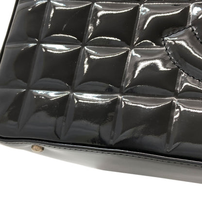 CHANEL Chocolate bar COCO Mark SilverHardware Tote Bag Patent leather Ladies [Used]
