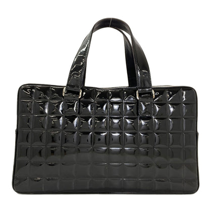 CHANEL Chocolate bar COCO Mark SilverHardware Tote Bag Patent leather Ladies [Used]