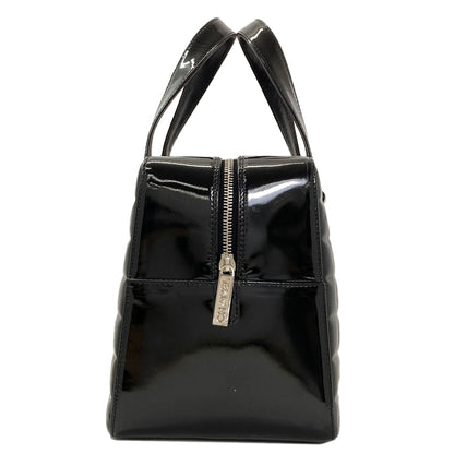 CHANEL Chocolate bar COCO Mark SilverHardware Tote Bag Patent leather Ladies [Used]