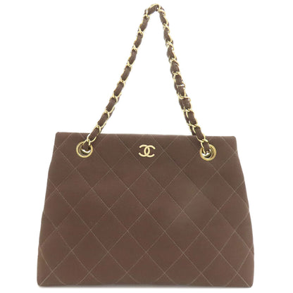 CHANEL Chain bag Matelasse Gold Hardware Handbag Canvas Ladies [Used]