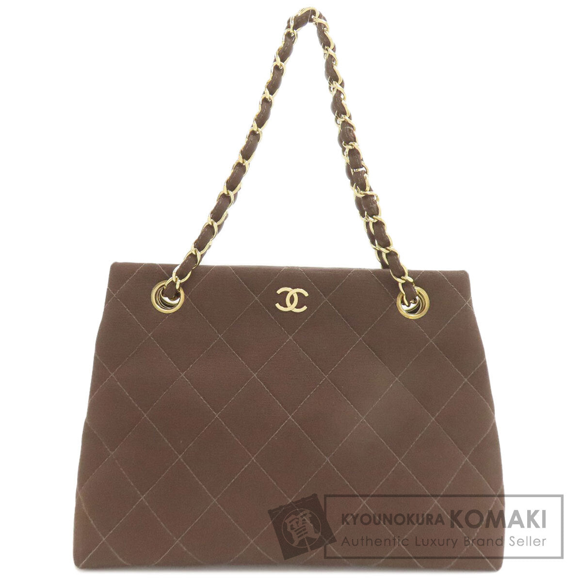 CHANEL Chain bag Matelasse Gold Hardware Handbag Canvas Ladies [Used]