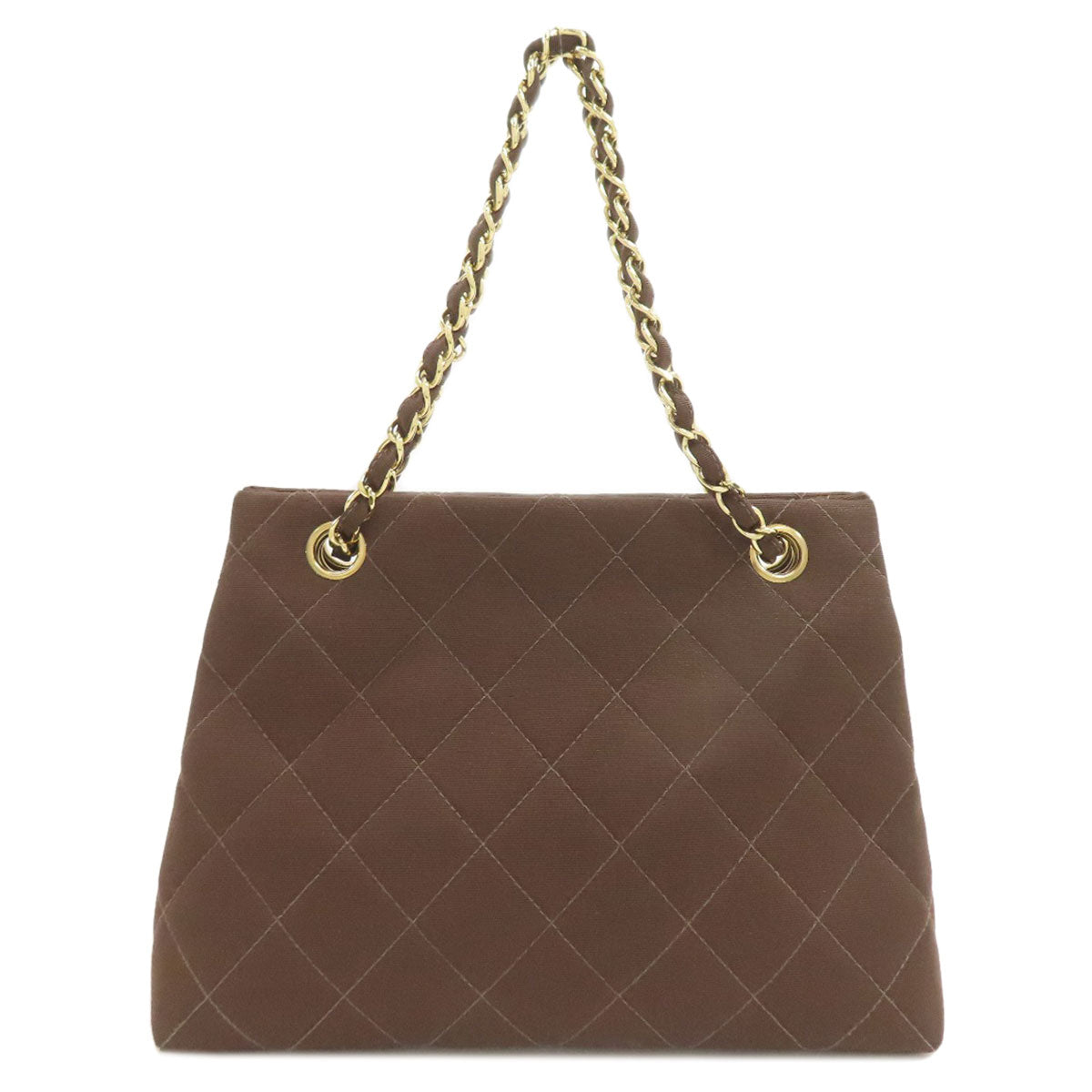 CHANEL Chain bag Matelasse Gold Hardware Handbag Canvas Ladies [Used]