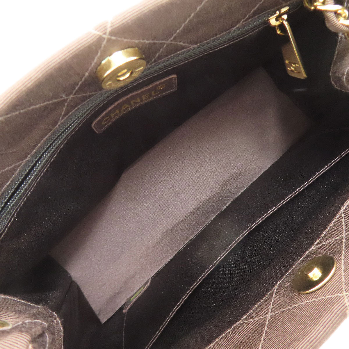 CHANEL Chain bag Matelasse Gold Hardware Handbag Canvas Ladies [Used]