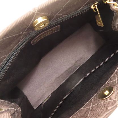 CHANEL Chain bag Matelasse Gold Hardware Handbag Canvas Ladies [Used]