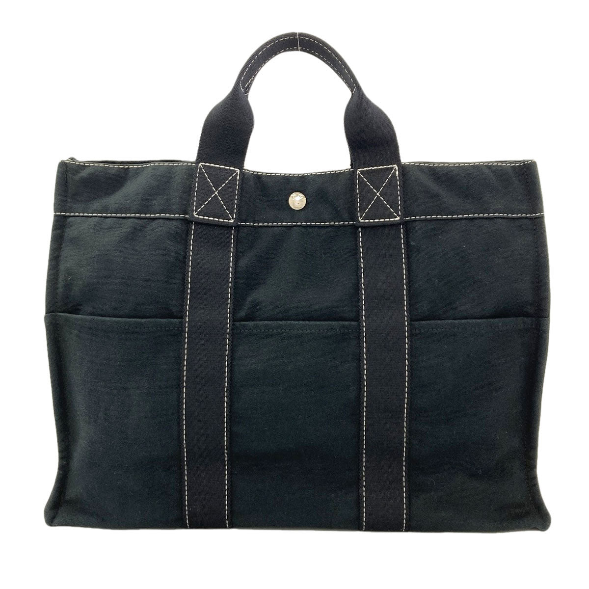 HERMES Deville MM Handbag Canvas Ladies [Used]