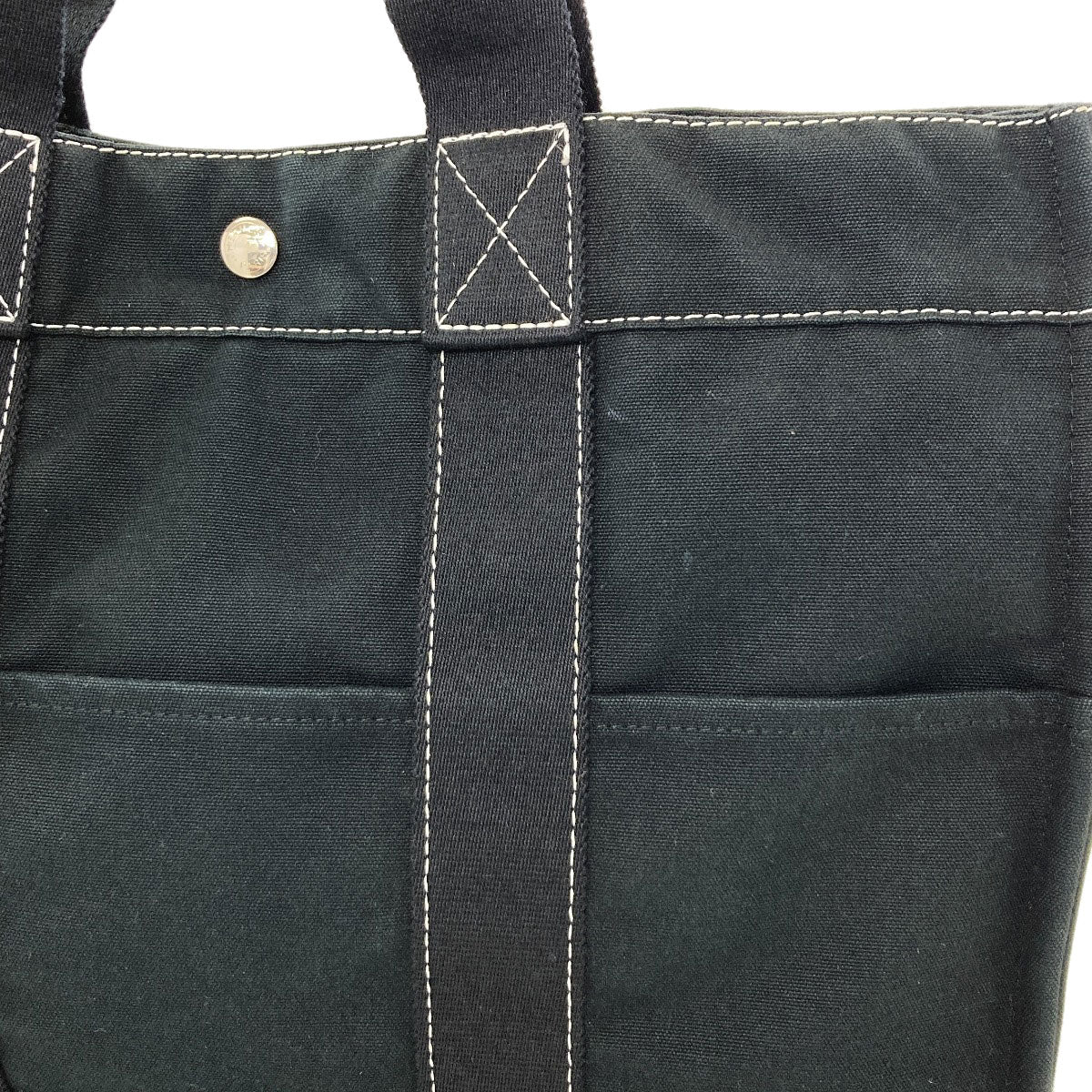 HERMES Deville MM Handbag Canvas Ladies [Used]