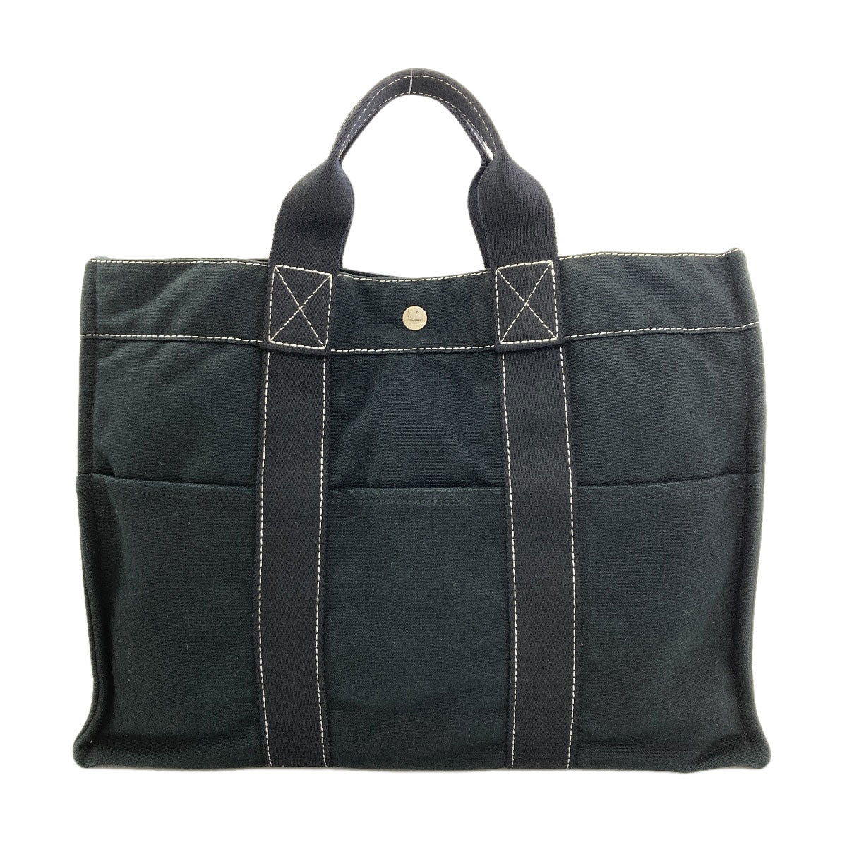 HERMES Deville MM Handbag Canvas Ladies [Used]