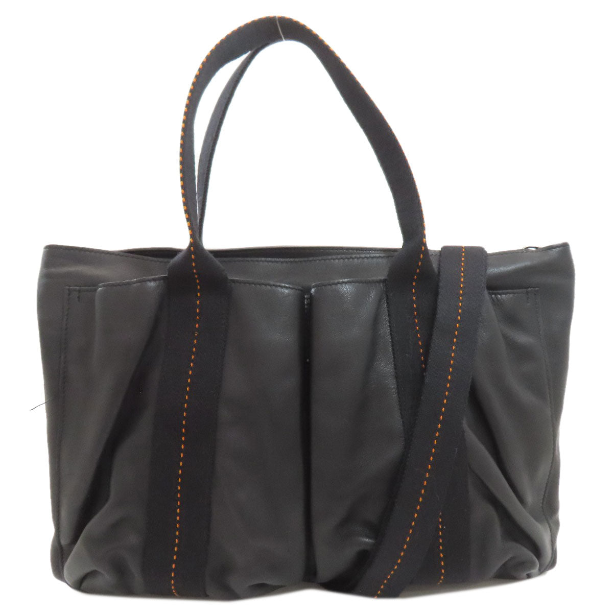 HERMES Caravan Horizontal MM Tote Bag Calf Ladies [Used]