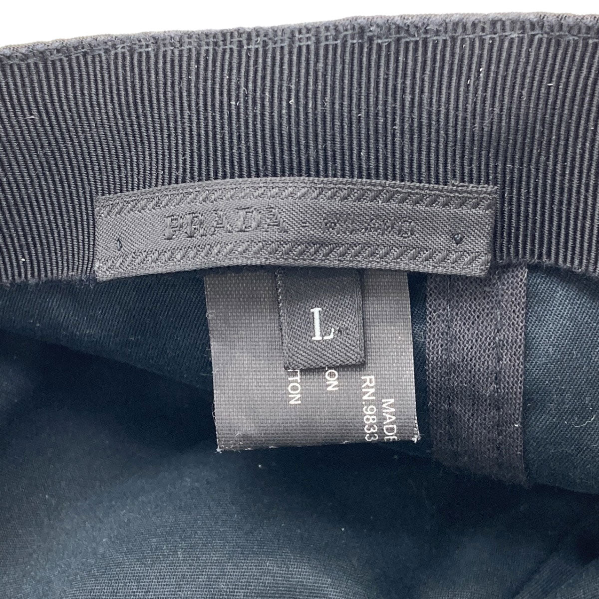 PRADA logo hat Nylon Ladies [Used]