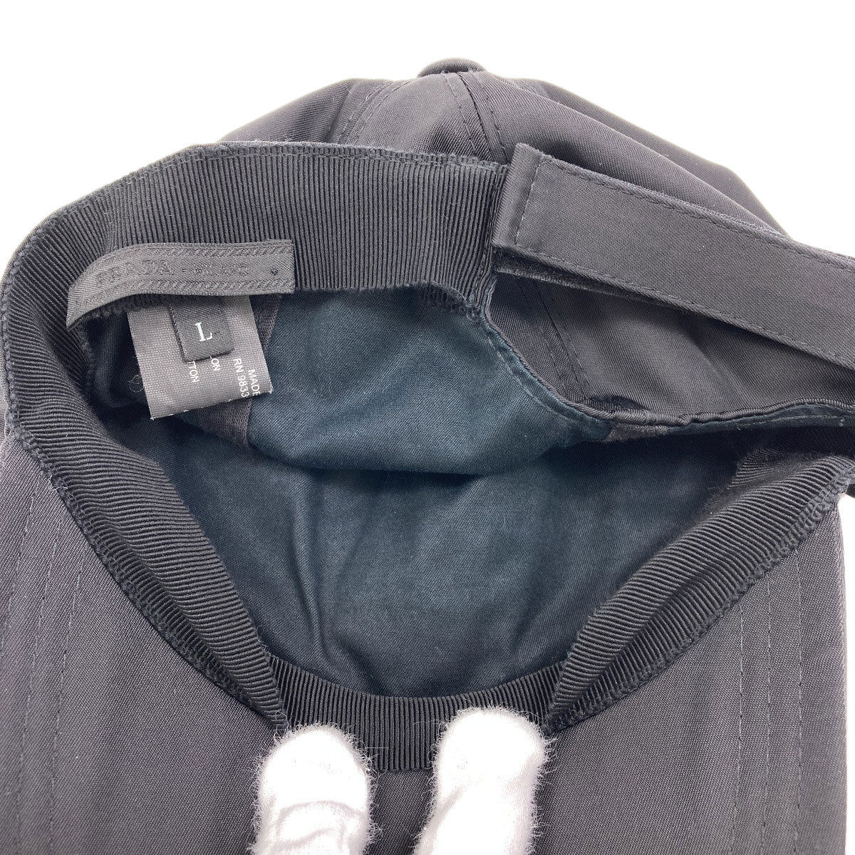 PRADA logo hat Nylon Ladies [Used]
