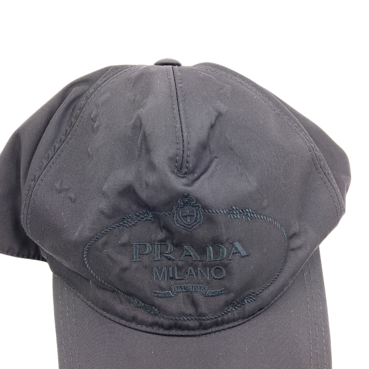 PRADA logo hat Nylon Ladies [Used]