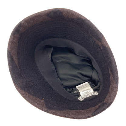 HERMES H-pattern Camel Bucket Hat hat cloth CamelLadies [Used]
