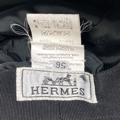 HERMES H-pattern Camel Bucket Hat hat cloth CamelLadies [Used]