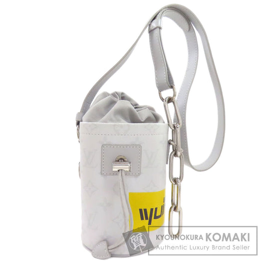 LOUIS VUITTON M44631 White Monogram Logo Chalk Nano Bag Shoulder Bag Monogram canvas Ladies [Used]