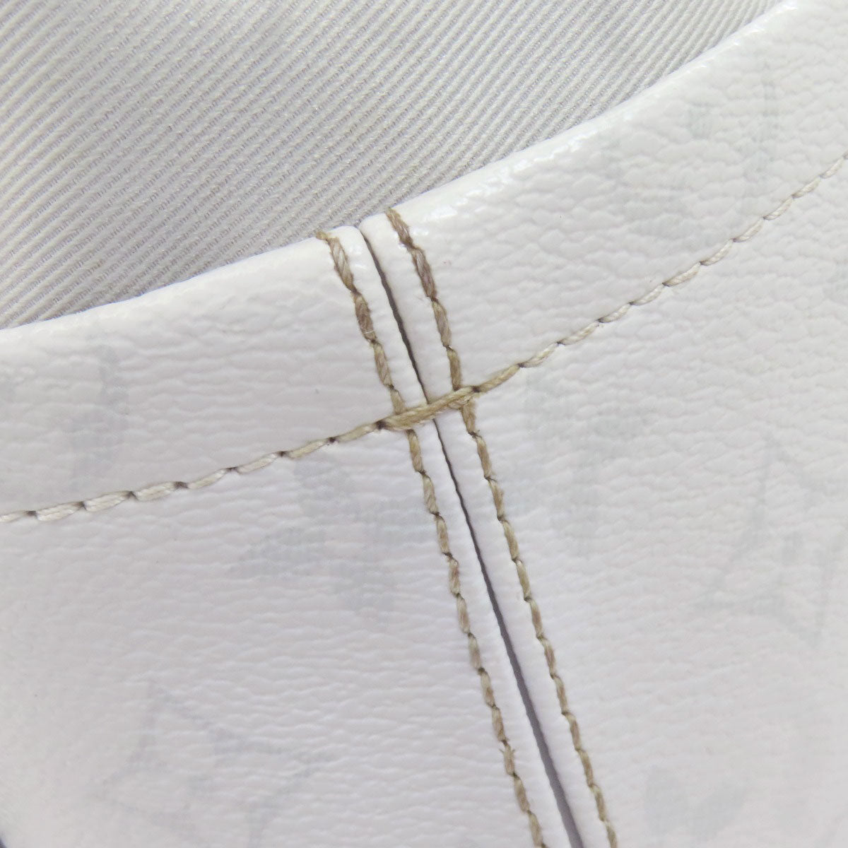 LOUIS VUITTON M44631 White Monogram Logo Chalk Nano Bag Shoulder Bag Monogram canvas Ladies [Used]