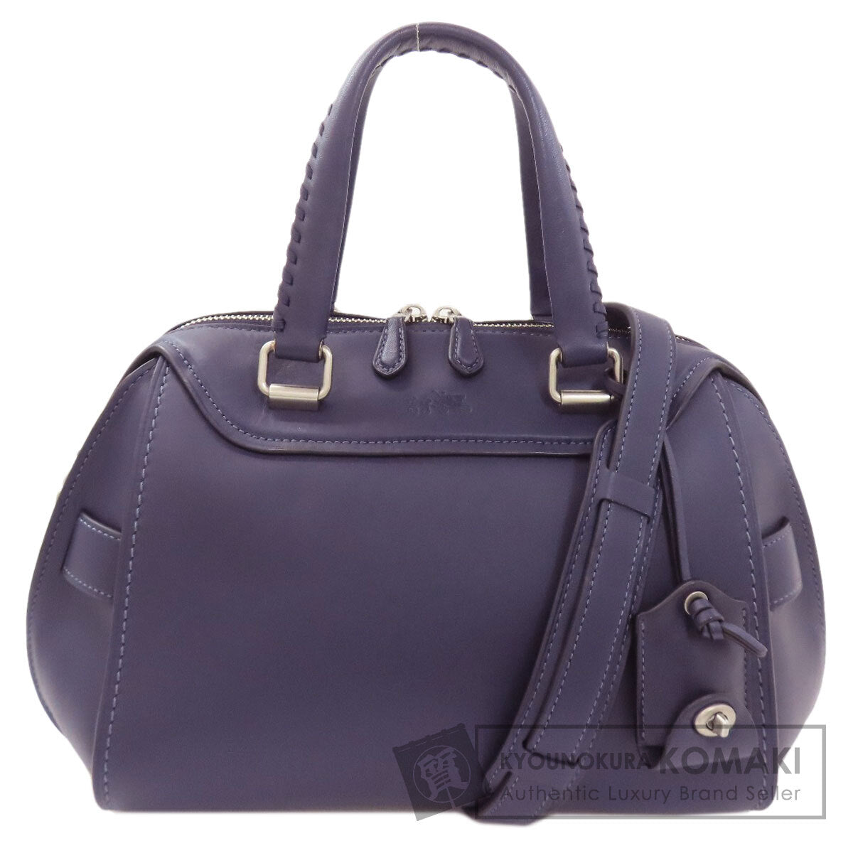 COACH 37017 Ace satchel carriage pattern Handbag Calf Ladies [Used]