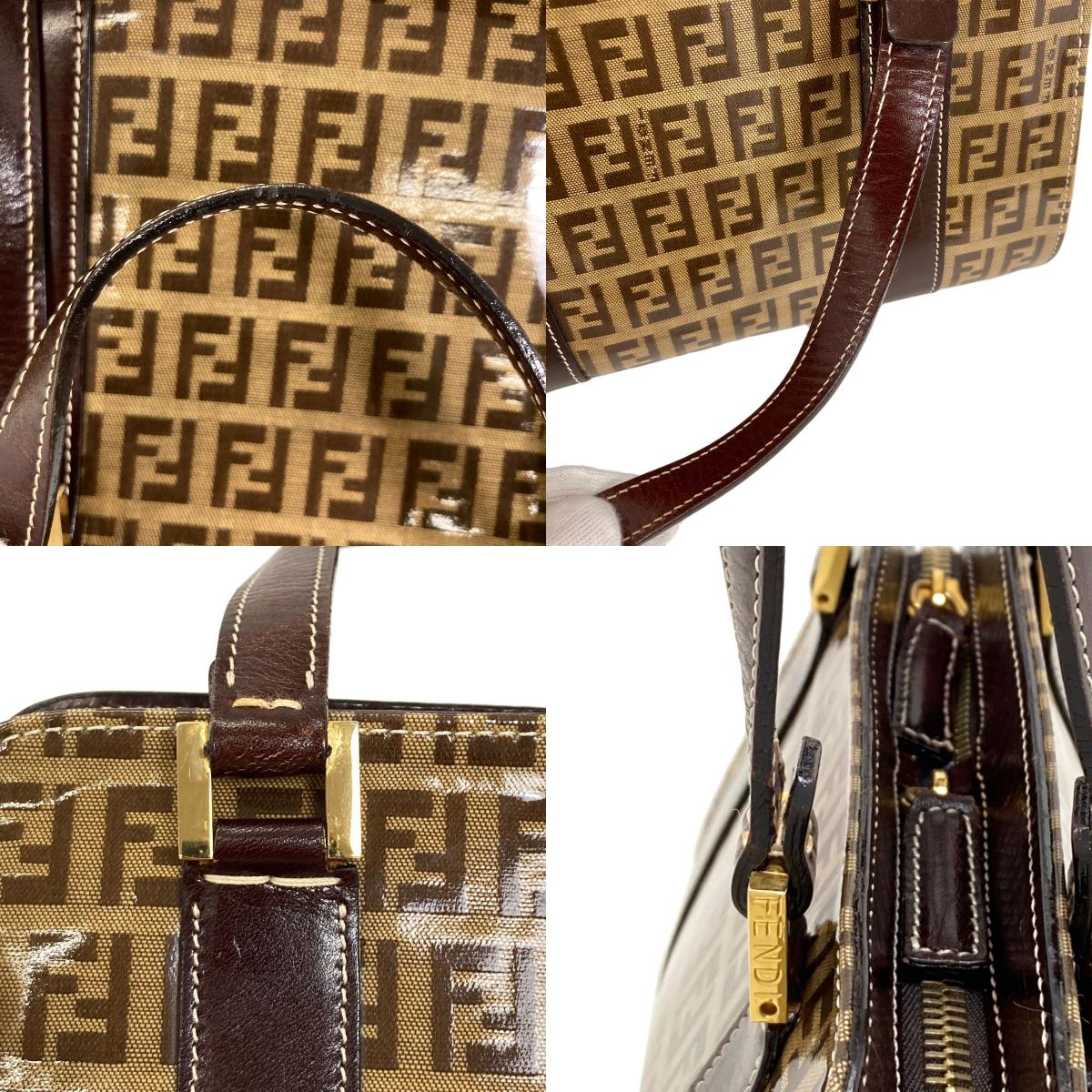FENDI Zucchinopattern Handbag Enamel Ladies [Used]
