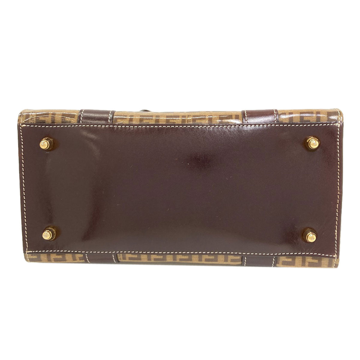 FENDI Zucchinopattern Handbag Enamel Ladies [Used]