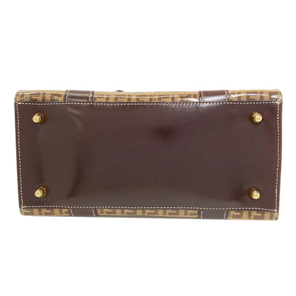 FENDI Zucchinopattern Handbag Enamel Ladies [Used]