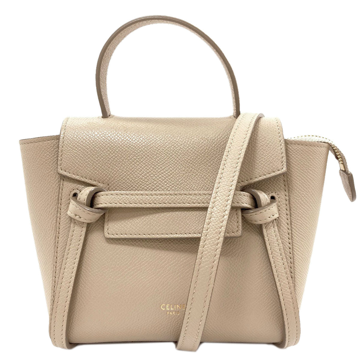 CELINE Belt bag nano 2WAY Handbag Calf Ladies [Used]