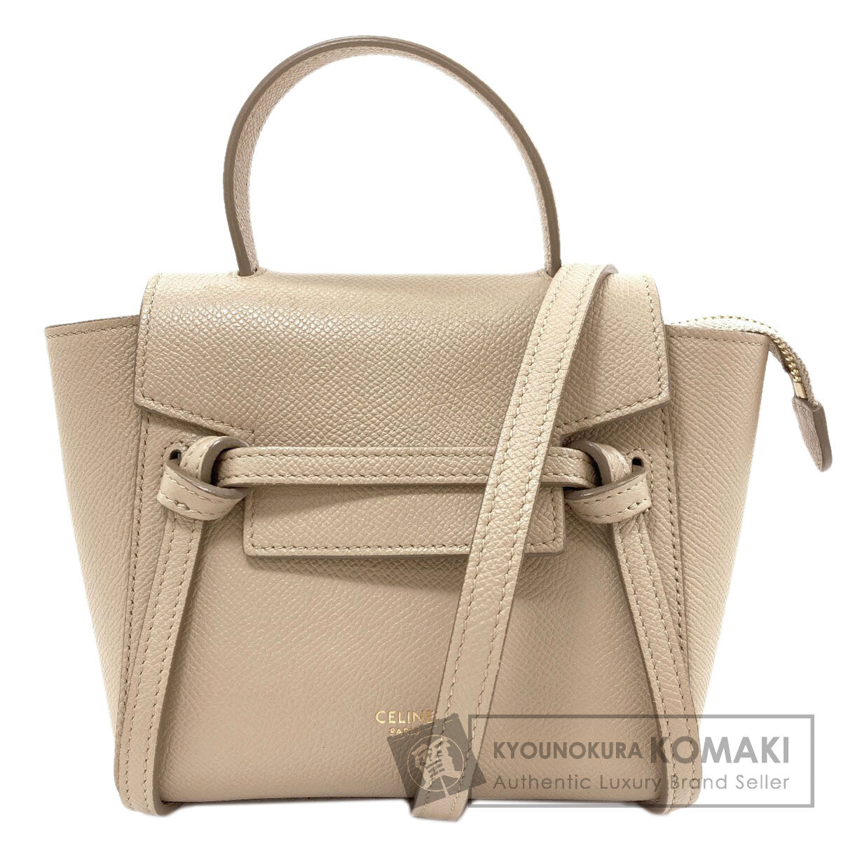 CELINE Belt bag nano 2WAY Handbag Calf Ladies [Used]