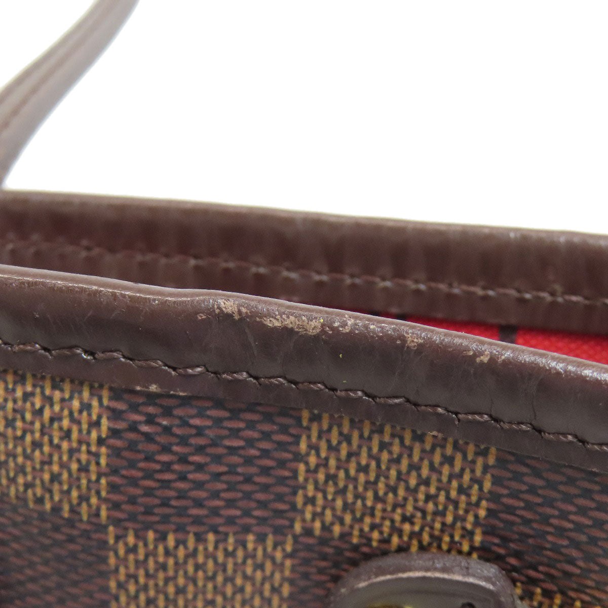 LOUIS VUITTON N51109 Never full PM Handbag Damier canvas Ladies [Used]