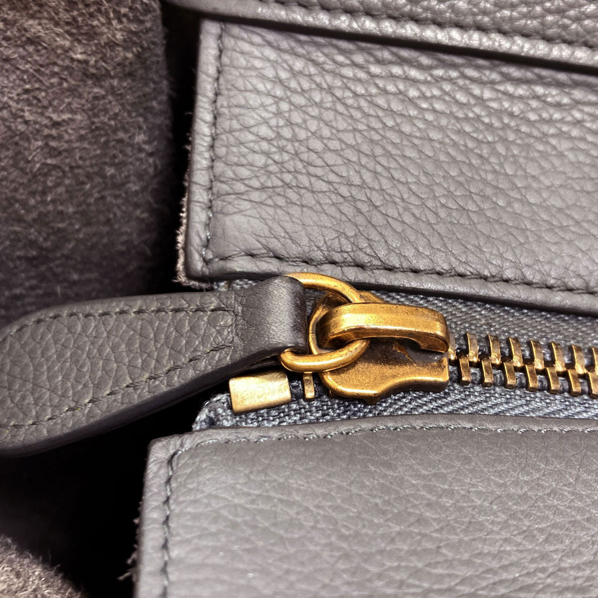 CELINE Luggage micro Tote Bag Calf Ladies [Used]