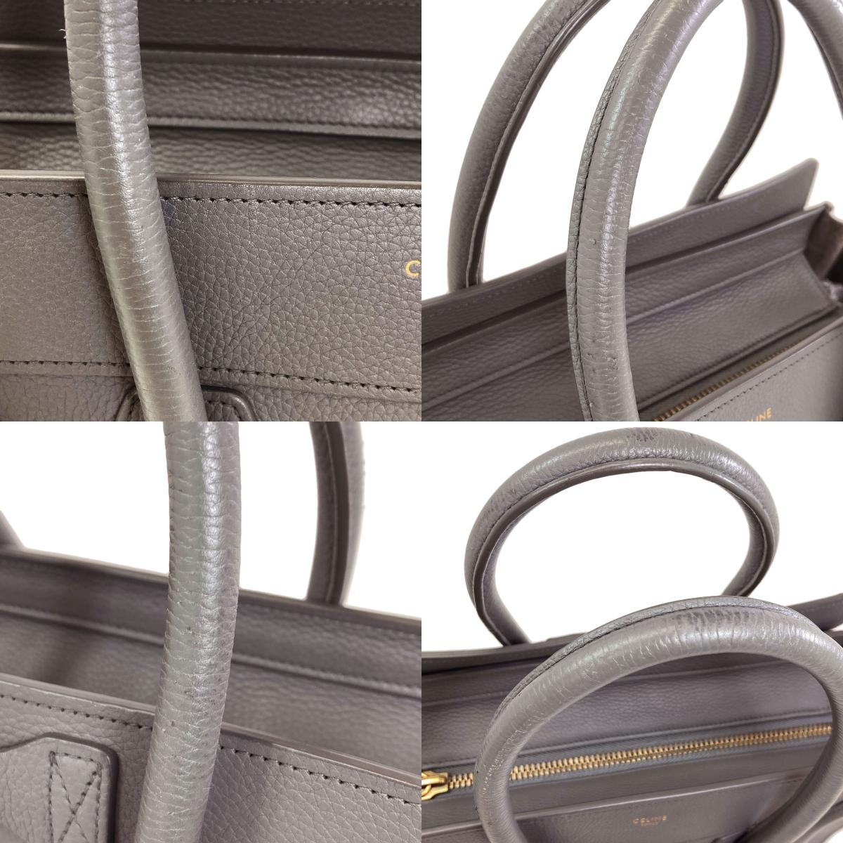 CELINE Luggage micro Tote Bag Calf Ladies [Used]