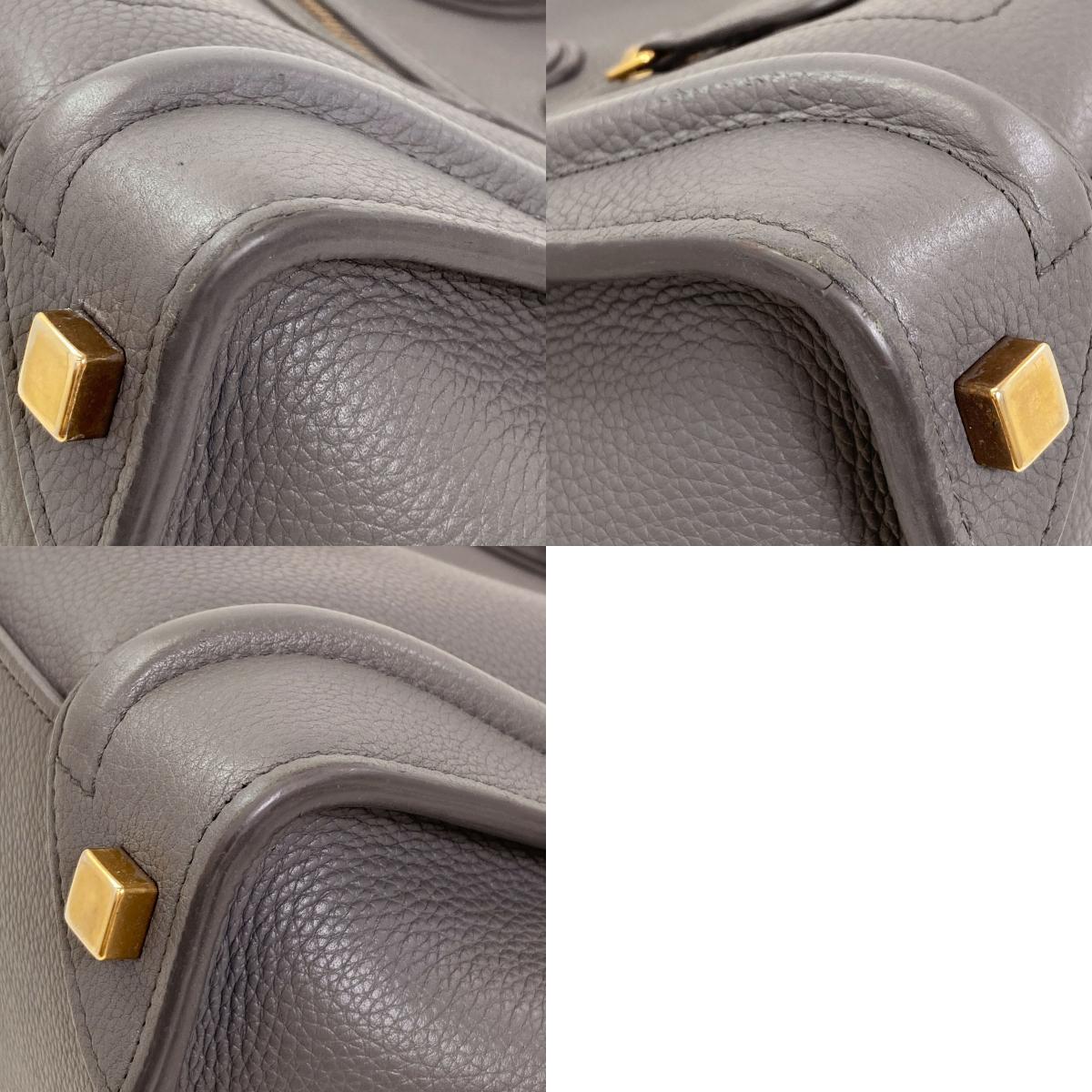 CELINE Luggage micro Tote Bag Calf Ladies [Used]