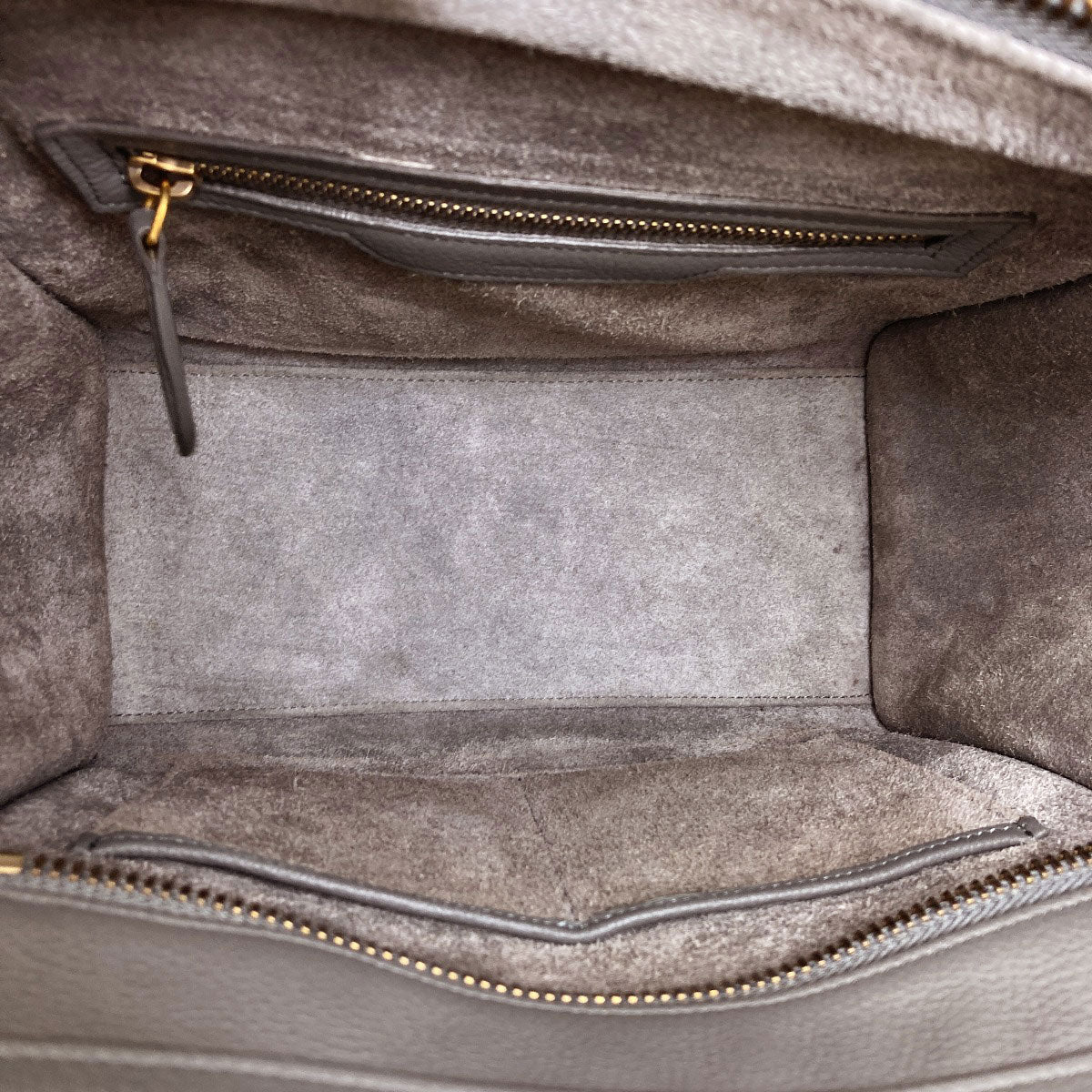 CELINE Luggage micro Tote Bag Calf Ladies [Used]