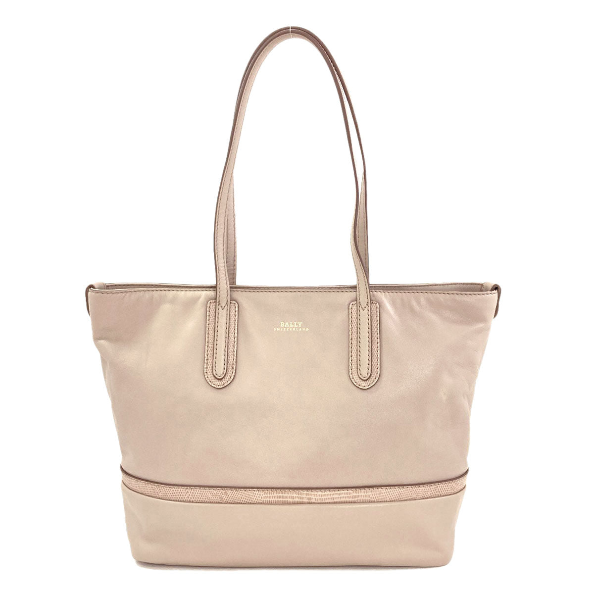 BALLY logo Tote Bag Leather Ladies [Used]