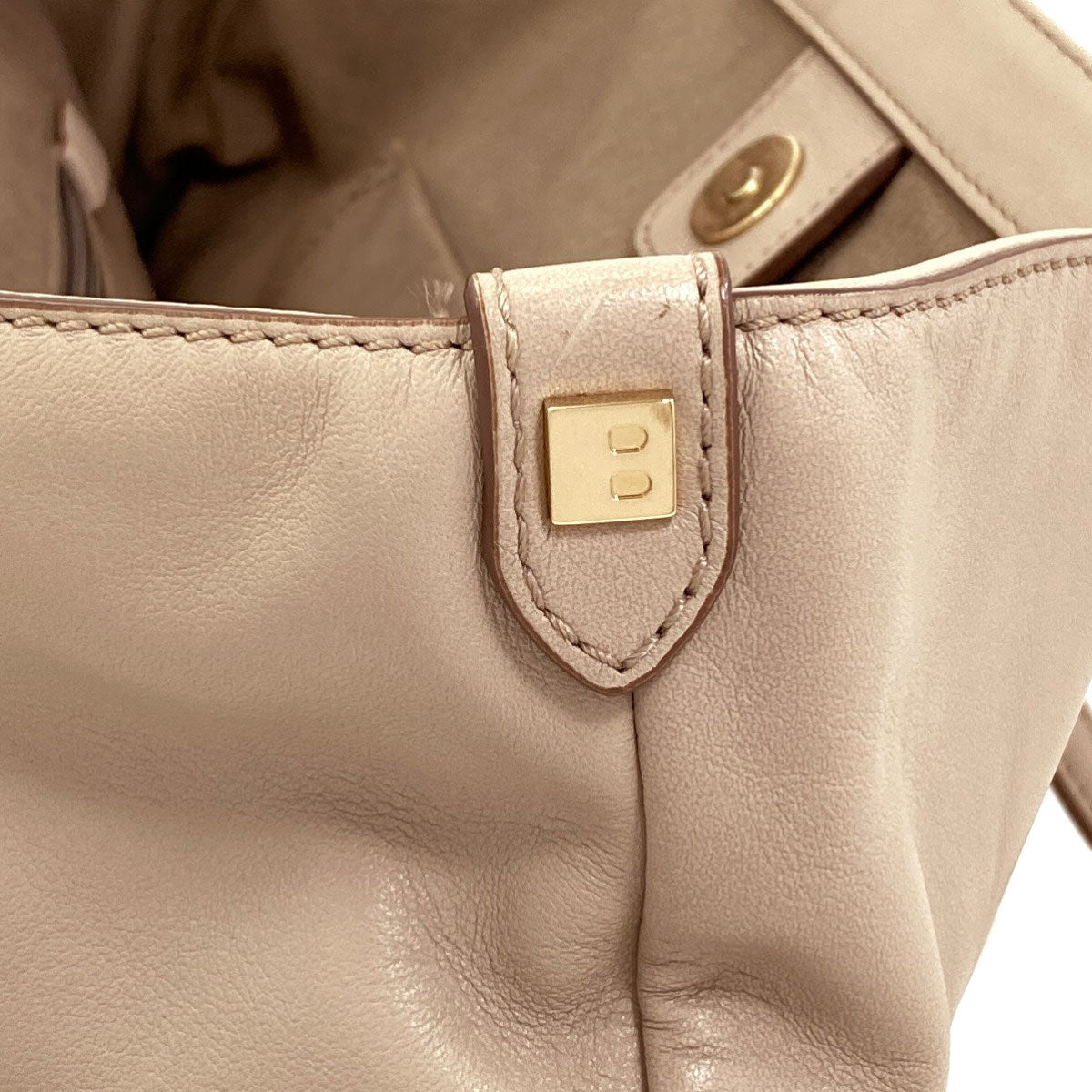 BALLY logo Tote Bag Leather Ladies [Used]