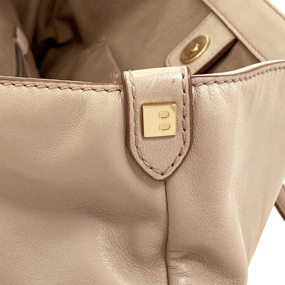 BALLY logo Tote Bag Leather Ladies [Used]