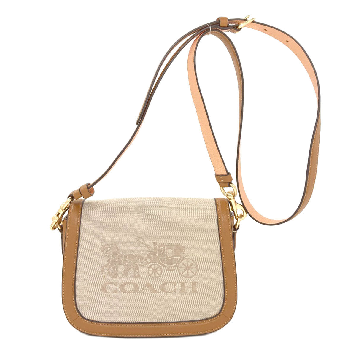 COACH C8228 Hose and carriage Shoulder Bag Canvas Ladies [Used]