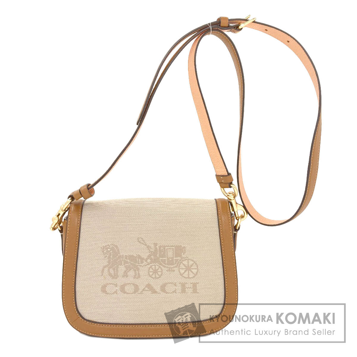 COACH C8228 Hose and carriage Shoulder Bag Canvas Ladies [Used]