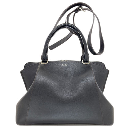 CARTIER Cartier C de Cartier 2WAY Tote Bag Calf Ladies [Used]