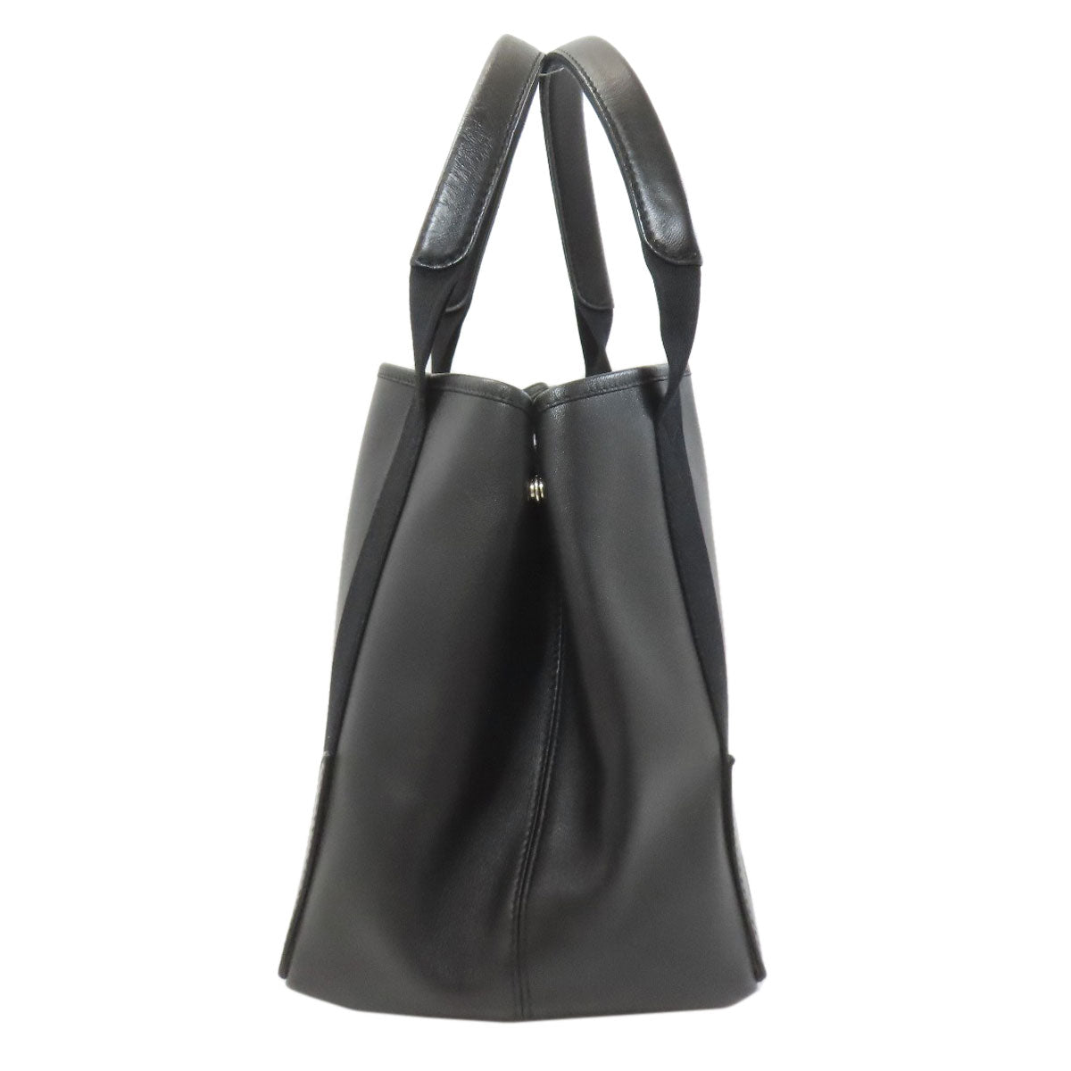 BALENCIAGA 339933 NAVY CABAS Tote Bag Leather Ladies [Used]