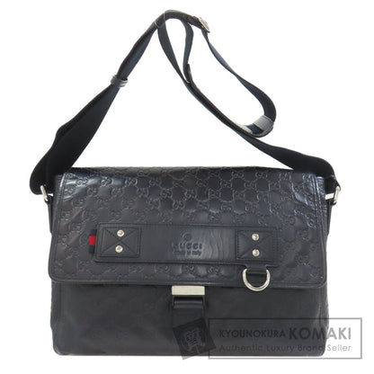 GUCCI 246067 Messenger GG Signature Guccissima Shoulder Bag Leather mens [Used]