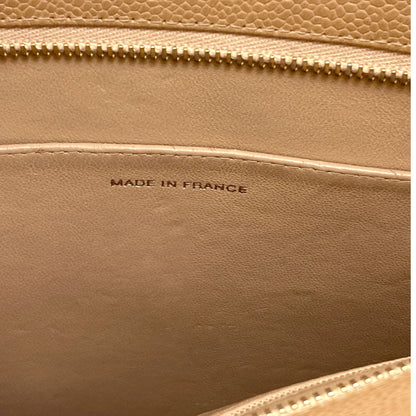 CHANEL Medallion GoldHardware Tote Bag Grained Calfskin Skin Ladies [Used]