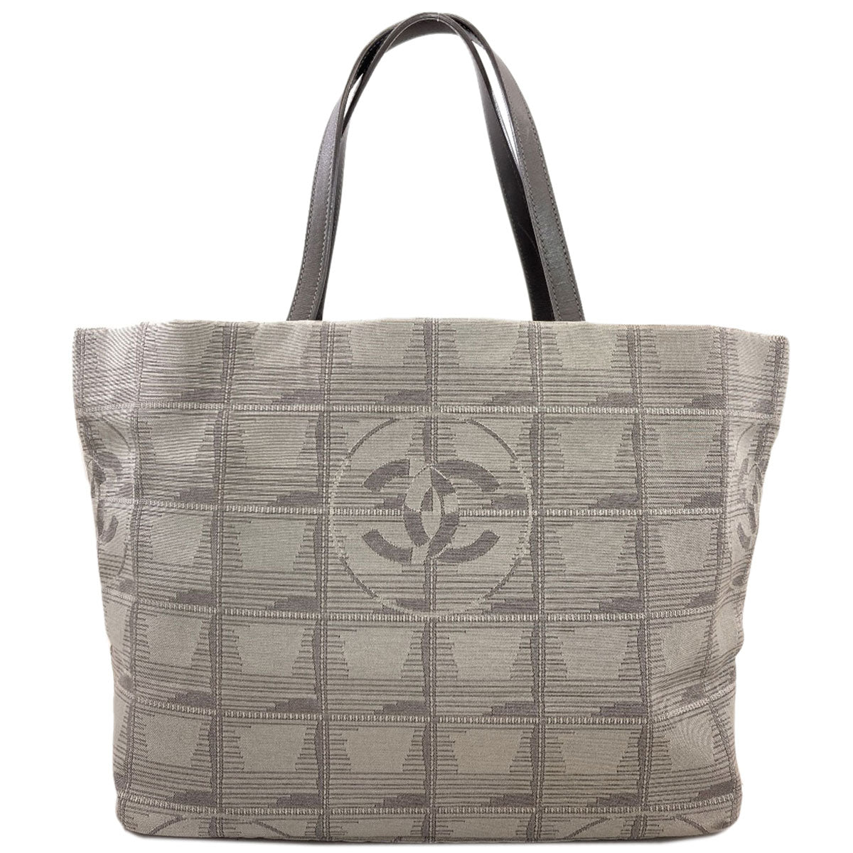 CHANEL New travel line Tote Bag Nylon jacquard Ladies [Used]