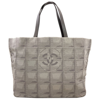 CHANEL New travel line Tote Bag Nylon jacquard Ladies [Used]