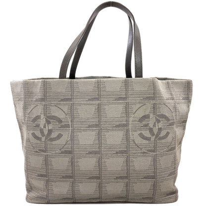 CHANEL New travel line Tote Bag Nylon jacquard Ladies [Used]