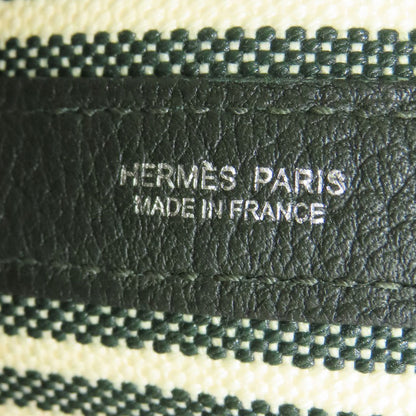HERMES Garden Party 36 PM Pocket SilverHardware Tote Bag Toile Riga NegondaLadies [Used]