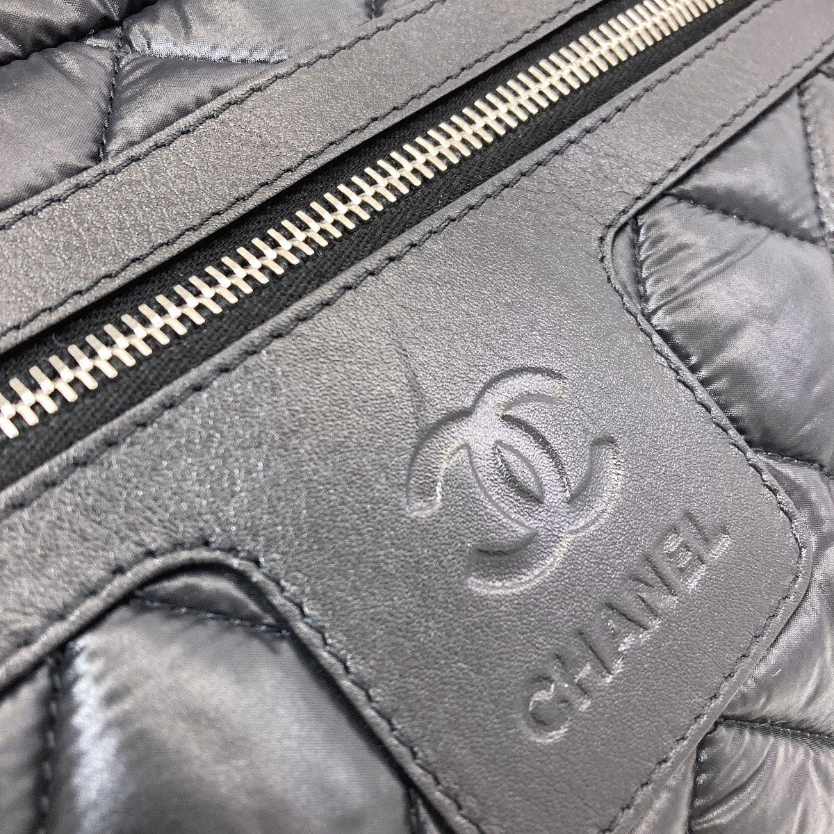 CHANEL Cocoko Koon SilverHardware Handbag Nylon Ladies [Used]