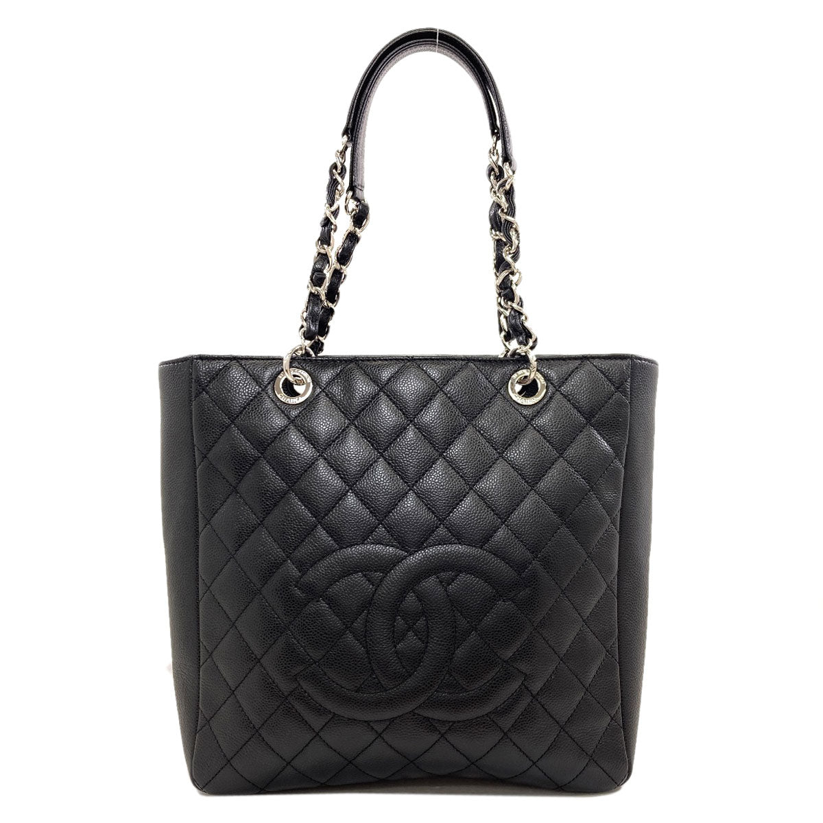 CHANEL Matelasse COCO Mark Chain 2WAY Tote Bag Grained Calfskin Skin Ladies [Used]