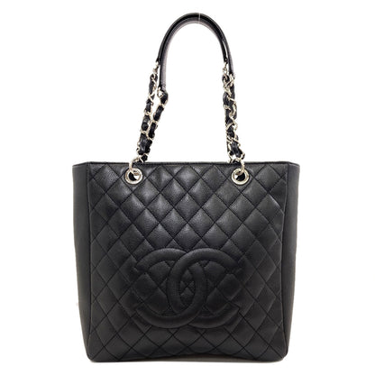 CHANEL Matelasse COCO Mark Chain 2WAY Tote Bag Grained Calfskin Skin Ladies [Used]
