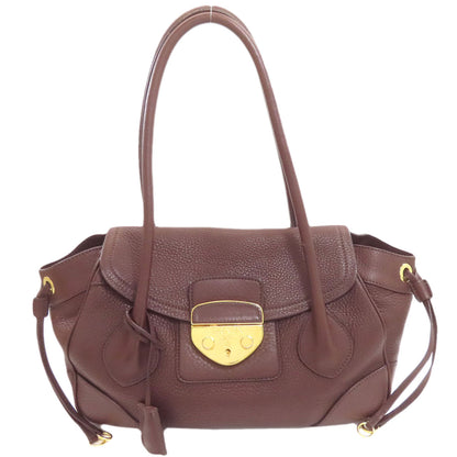 PRADA BR3116 logo Tote Bag Leather Ladies [Used]