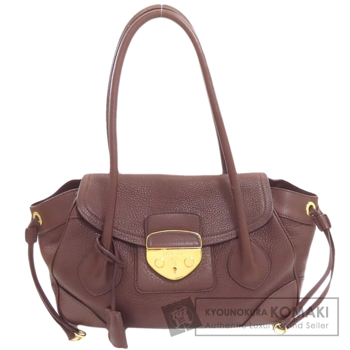 PRADA BR3116 logo Tote Bag Leather Ladies [Used]