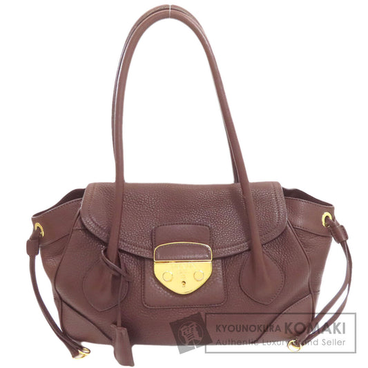 PRADA BR3116 logo Tote Bag Leather Ladies [Used]
